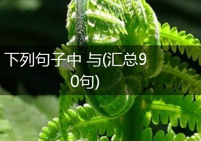 下列句子中 与(汇总90句)