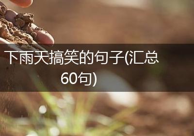 下雨天搞笑的句子(汇总60句)
