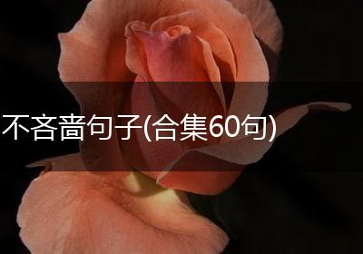 不吝啬句子(合集60句)