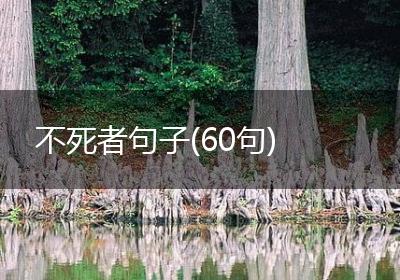 不死者句子(60句)