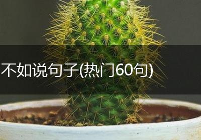不如说句子(热门60句)