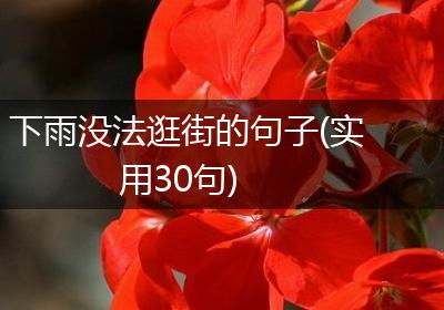 下雨没法逛街的句子(实用30句)