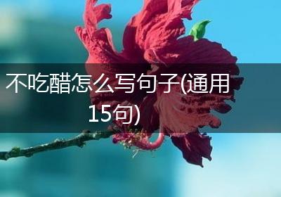 不吃醋怎么写句子(通用15句)
