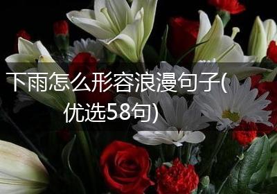 下雨怎么形容浪漫句子(优选58句)