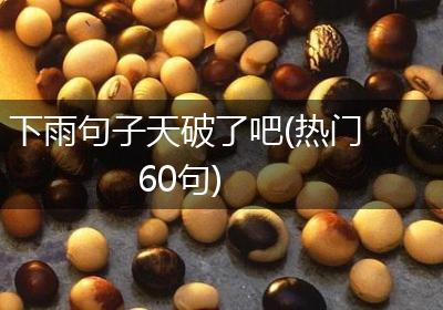 下雨句子天破了吧(热门60句)