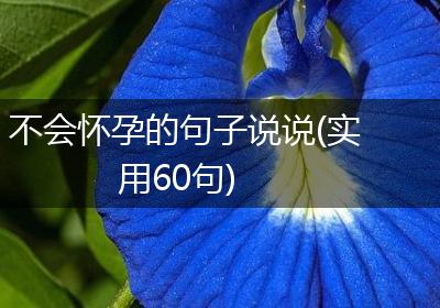 不会怀孕的句子说说(实用60句)