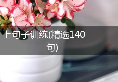 上句子训练(精选140句)