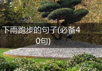 下雨跑步的句子(必备40句)