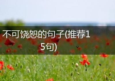 不可饶恕的句子(推荐15句)
