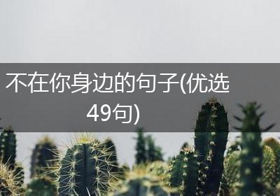 不在你身边的句子(优选49句)