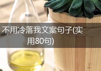 不用冷落我文案句子(实用80句)