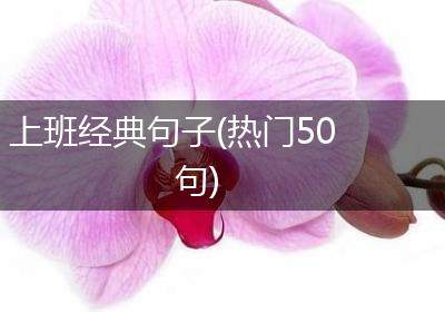 上班经典句子(热门50句)