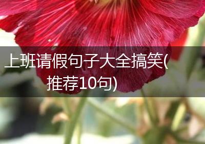 上班请假句子大全搞笑(推荐10句)
