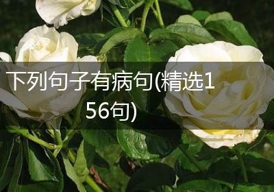 下列句子有病句(精选156句)