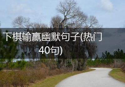 下棋输赢幽默句子(热门40句)