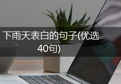 下雨天表白的句子(优选40句)