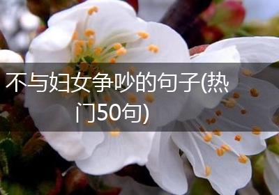 不与妇女争吵的句子(热门50句)