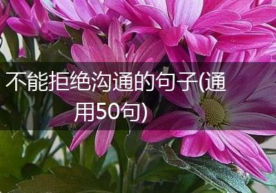 不能拒绝沟通的句子(通用50句)