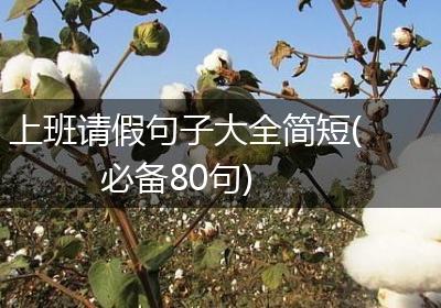 上班请假句子大全简短(必备80句)
