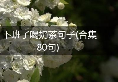 下班了喝奶茶句子(合集80句)