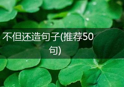 不但还造句子(推荐50句)