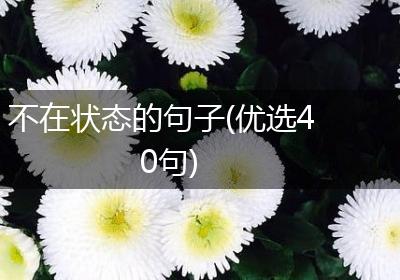 不在状态的句子(优选40句)
