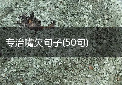 专治嘴欠句子(50句)