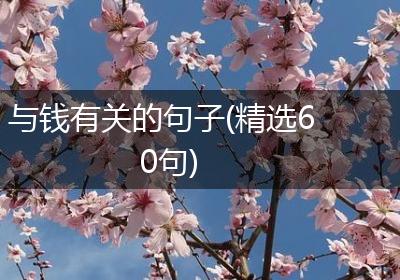 与钱有关的句子(精选60句)