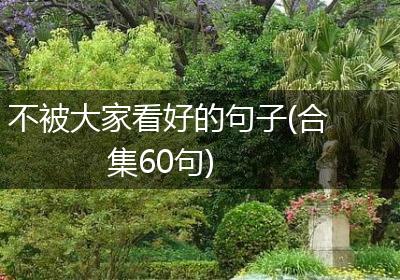 不被大家看好的句子(合集60句)