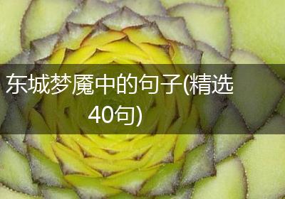 东城梦魇中的句子(精选40句)