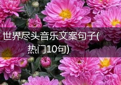 世界尽头音乐文案句子(热门10句)