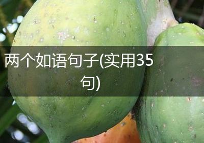 两个如语句子(实用35句)