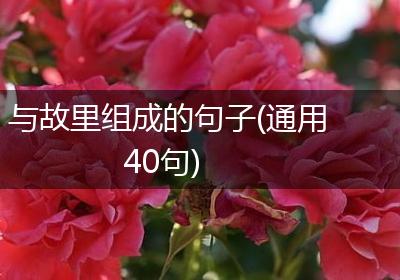与故里组成的句子(通用40句)
