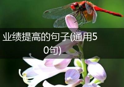 业绩提高的句子(通用50句)