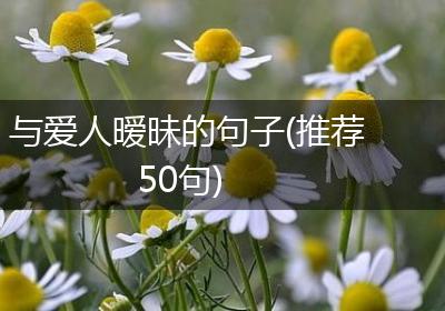 与爱人暧昧的句子(推荐50句)