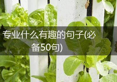 专业什么有趣的句子(必备50句)