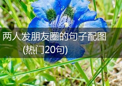 两人发朋友圈的句子配图(热门20句)
