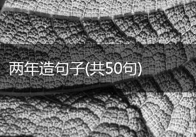 两年造句子(共50句)