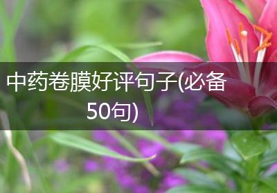 中药卷膜好评句子(必备50句)
