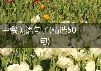 中餐英语句子(精选50句)