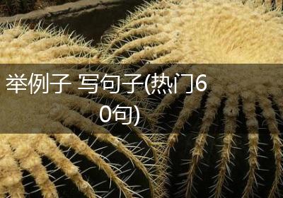 举例子 写句子(热门60句)