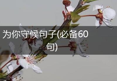 为你守候句子(必备60句)