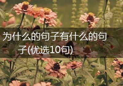 为什么的句子有什么的句子(优选10句)
