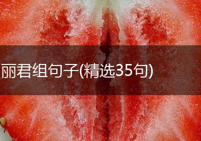 丽君组句子(精选35句)