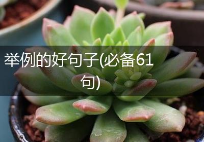 举例的好句子(必备61句)
