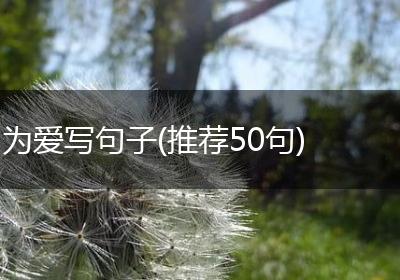 为爱写句子(推荐50句)