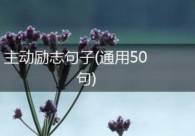 主动励志句子(通用50句)