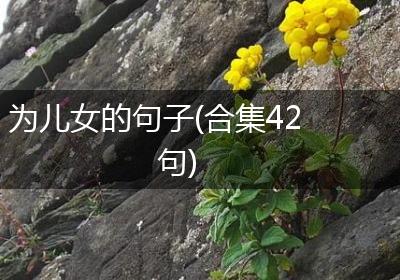 为儿女的句子(合集42句)