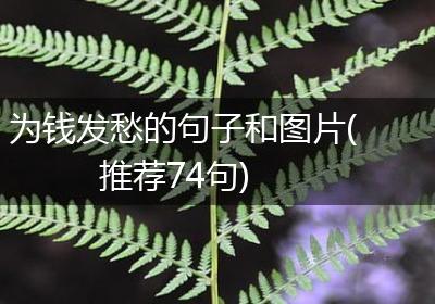 为钱发愁的句子和图片(推荐74句)