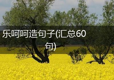 乐呵呵造句子(汇总60句)